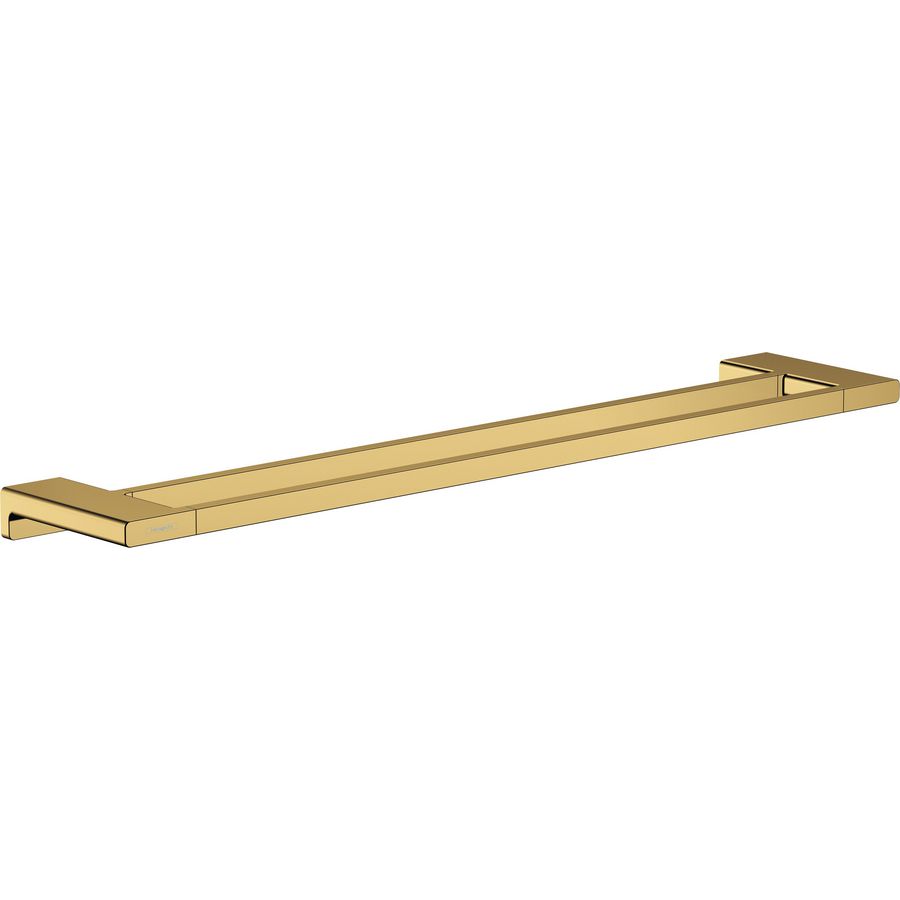 AddStoris dubbele handdoekhouder polished gold optic