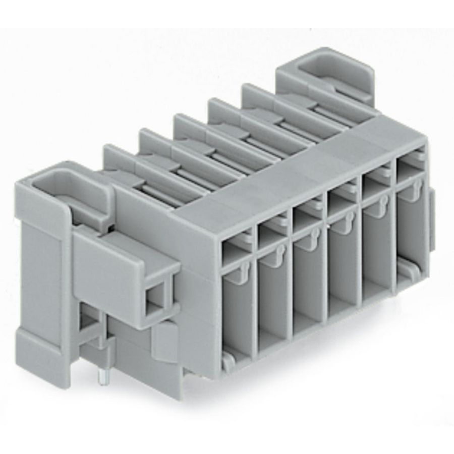 THT male steker Soldeerpen 1,0x1,0mm haaks grijs VVE=100