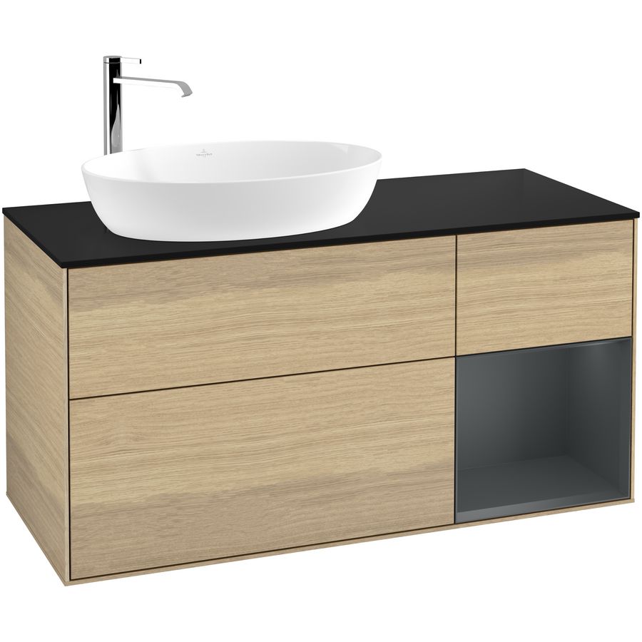Wastafelonderkast Finion 1200x603x501mm Oak Veneer G932HGPC