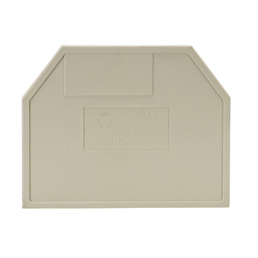 Afsluitplaat p5 s v0 kiezelgrijs VVE=10