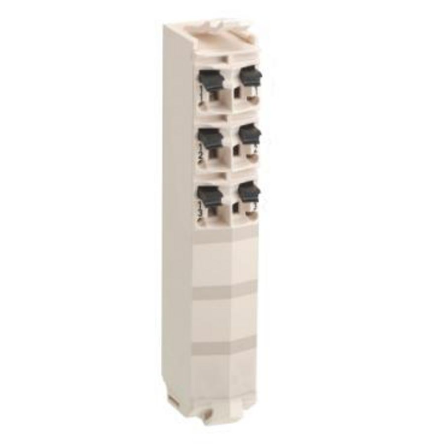 Klemmenblok 6 contacten 24V DC Wit Modicon TM5