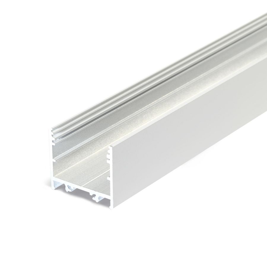 Zak a 2m. Profiel voor ledstrips 30-02 opb. recht Wit