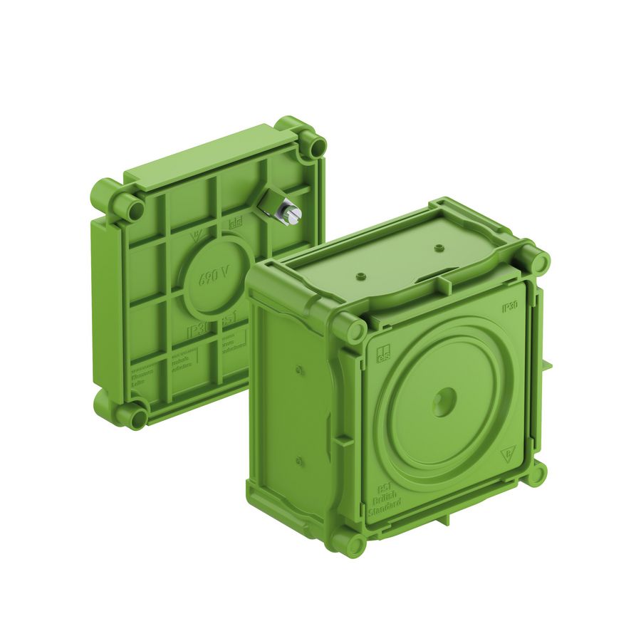 Inbouwdoos voor schakelmateriaal groen IP30 98770101