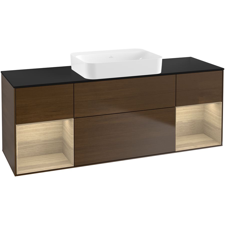 Wastafelonderkast Finion 1600x603x501mm W.Veneer G742PCGN