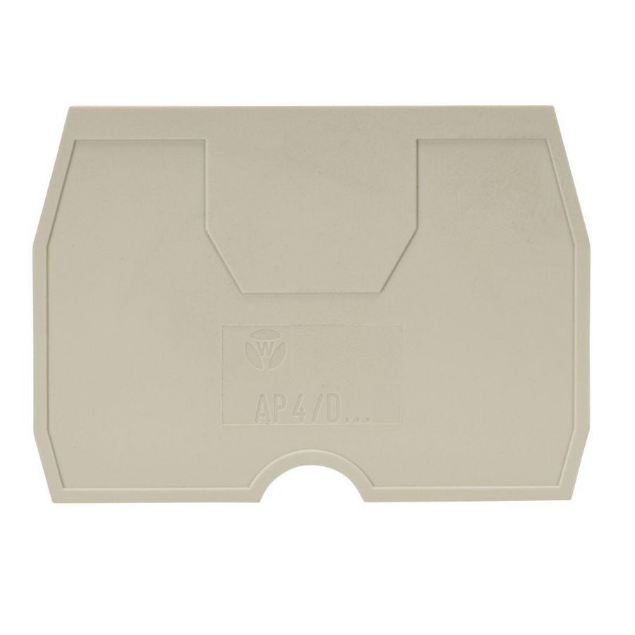 Afsluitplaat AP4/d v0 kiezelgrijs VVE=10