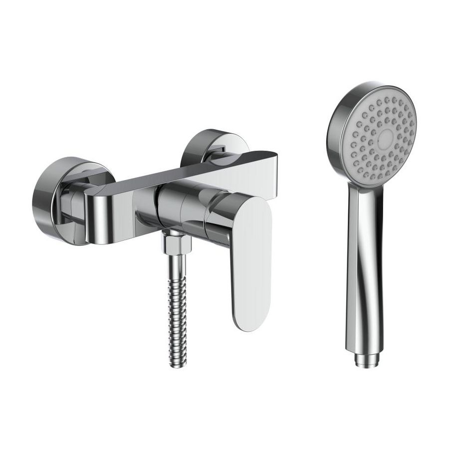 Douch kraan complfitti Synth.Flexi.slang+hen shower chroom