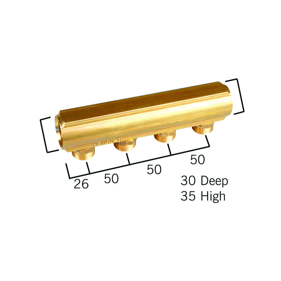 Verdeler 1" euroconus 3/4" 2x3/4" (060502-ZV)