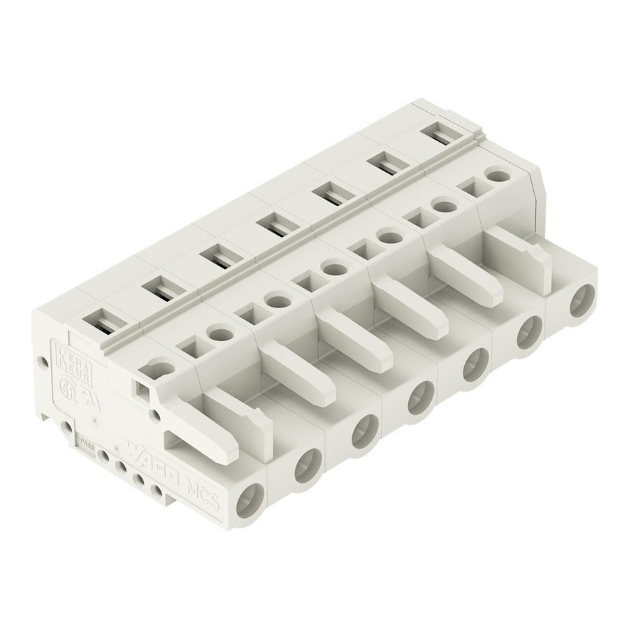 1-draads female steker 2,5mm² lichtgrijs 721-207/026-000 VVE=50