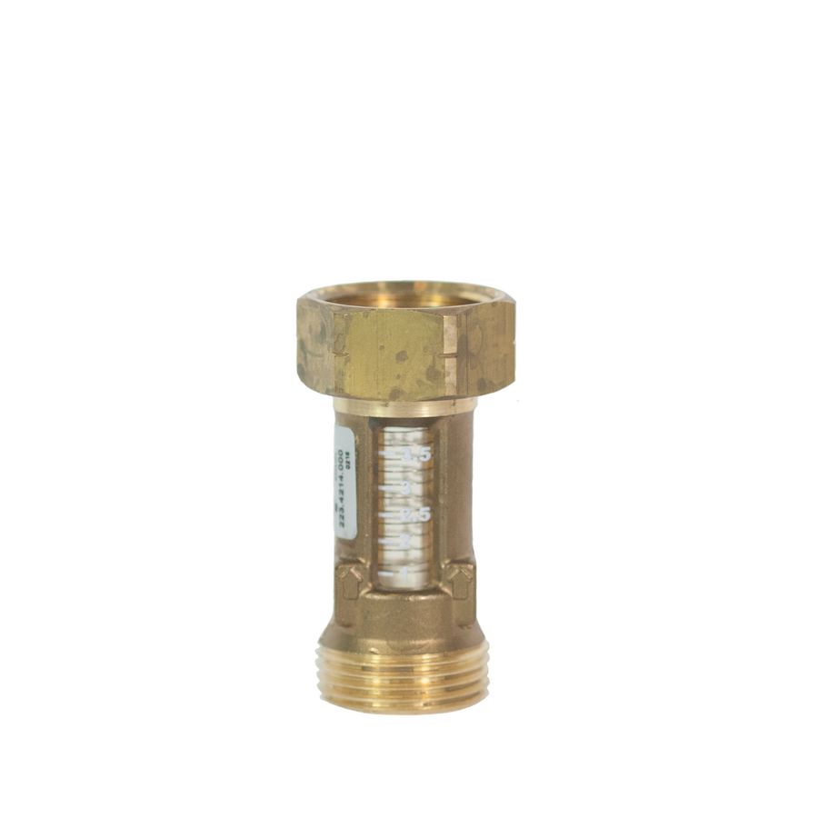TacoControl 3/4" BUI x 3/4" BIN flowmeter 3,0-12,0 l/m