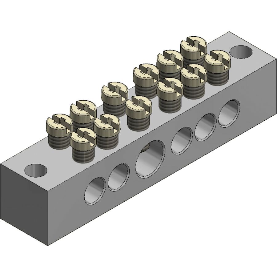 Badkameraardrail 1 x 25 + 5 x 6mm²