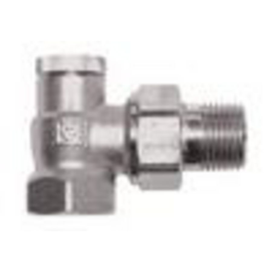 Voetventiel / retourafsluiter RL-1 haaks 3/4"