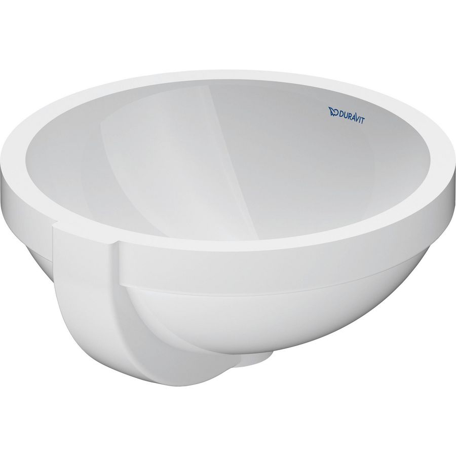 ARCHITEC #031932 inbouwwastafel 360mm wit zonder kraangat met overloop
