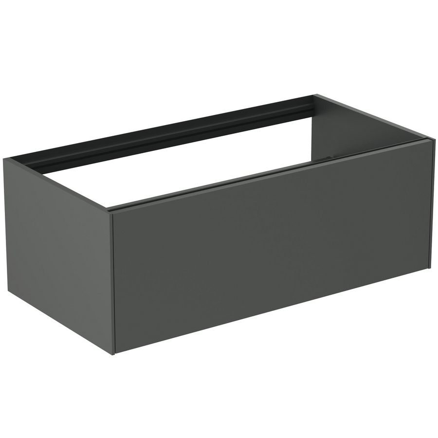 Conca wastafelmeubel 100x50x37cm 1 lade zonder afdekblad mat antraciet