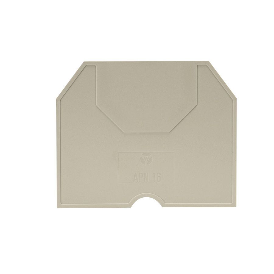 Afsluitplaat APn16 v0 kiezelgrijs VVE=10