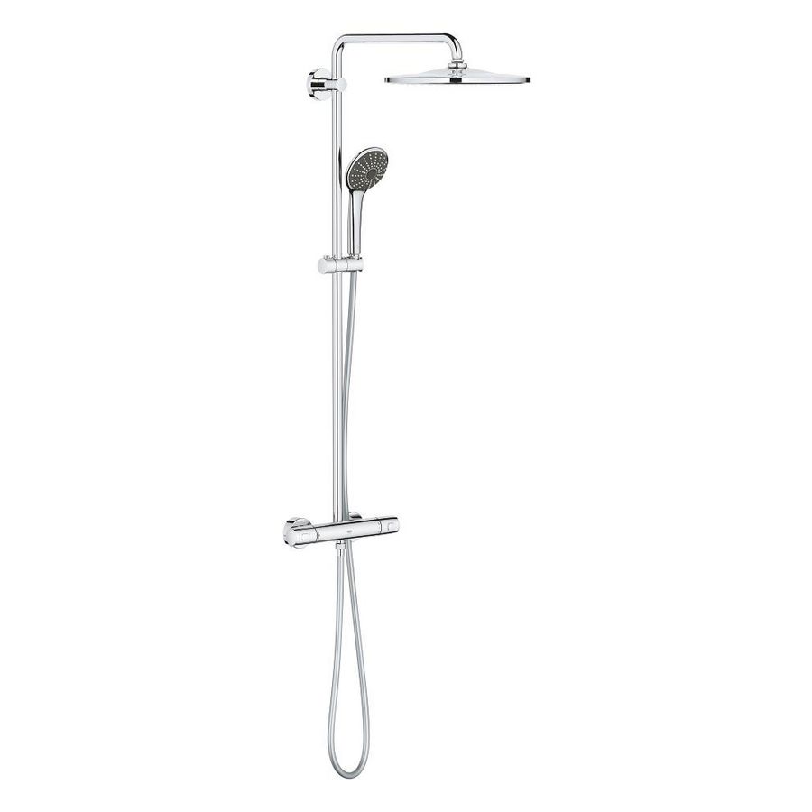 Douchesysteem thermostaat CoolTouch mat zwart Vitalio Joy 310