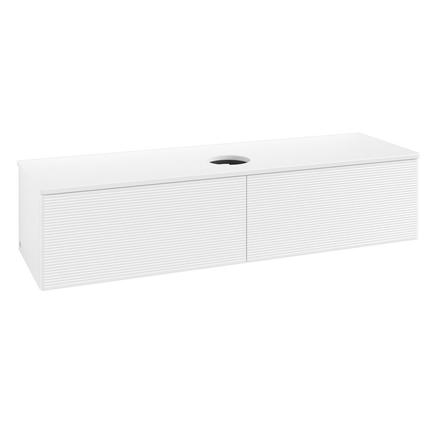 Wastafelonderkast Antao 1600x360x500mm White Matt Lacquer K36110MT