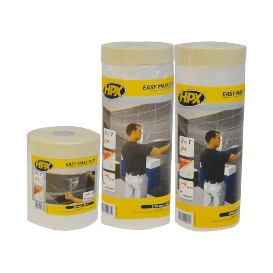Zelfklevende tape HPX Easy Mask Film 1100mmx33m afdekfolie