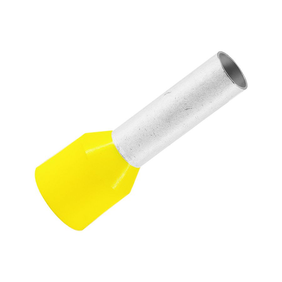 Kist a 40st. geisoleerde adereindhuls 6mm² Geel 12mm DIN