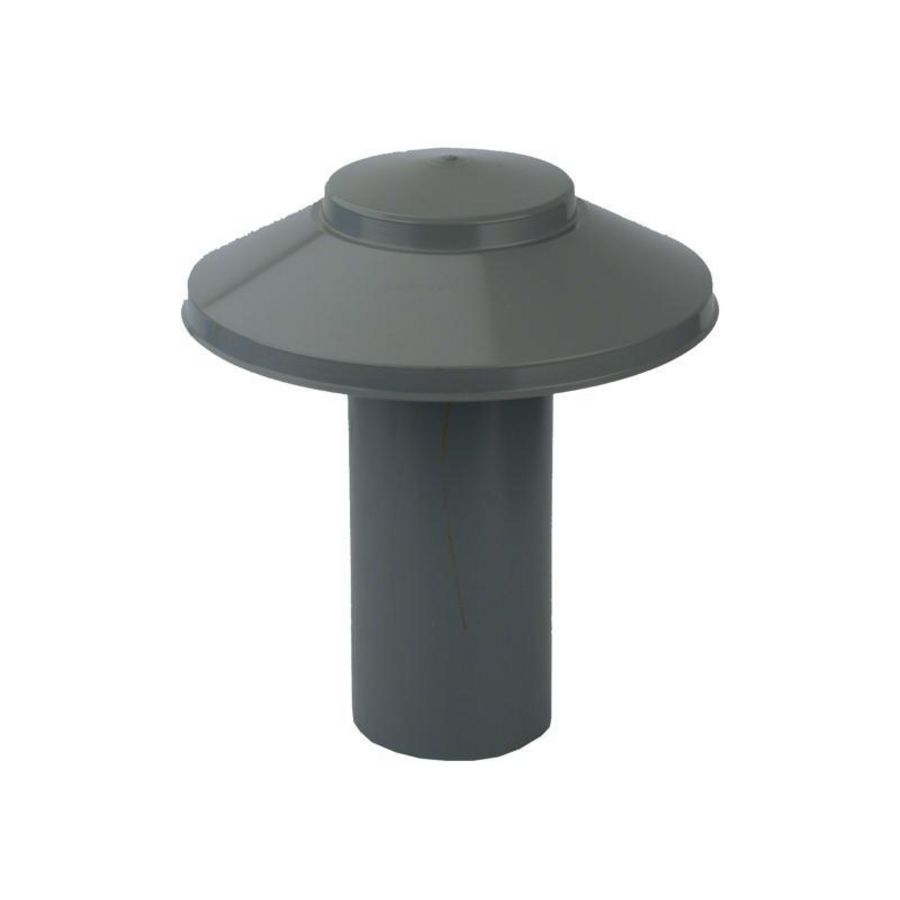 PVC ontluchtingskap enkelwandig 200mm