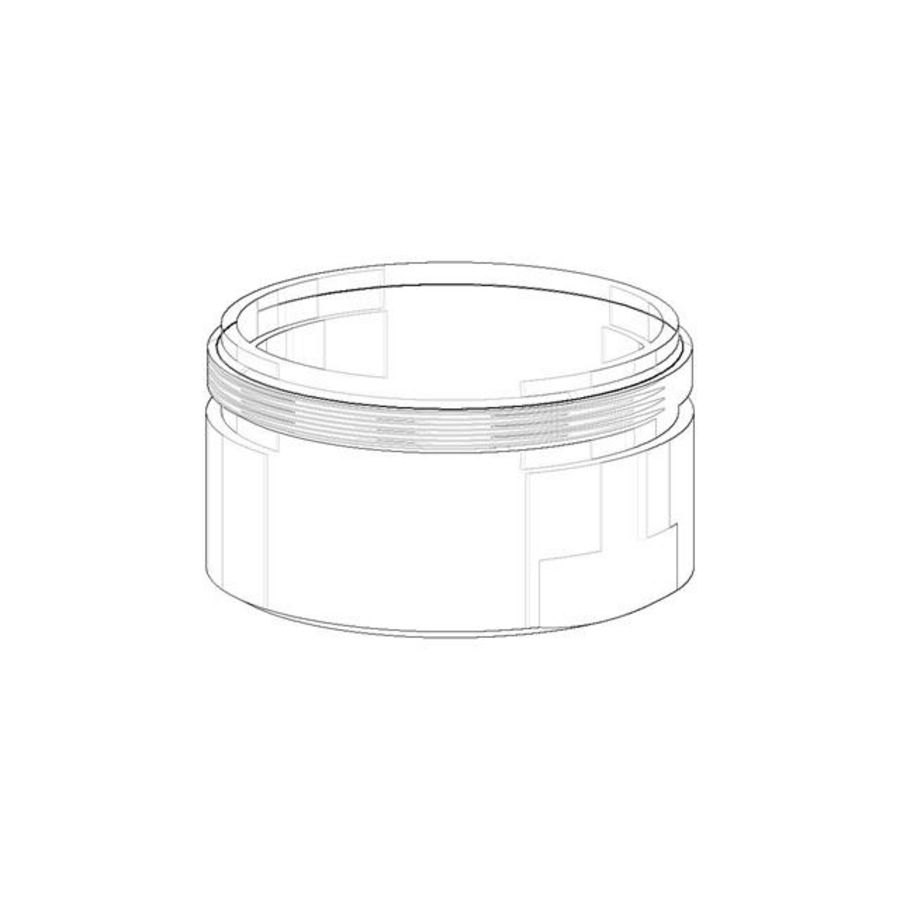 Beluchter mouw 24x13mm Champagne (22kt Goud) 092301118-47