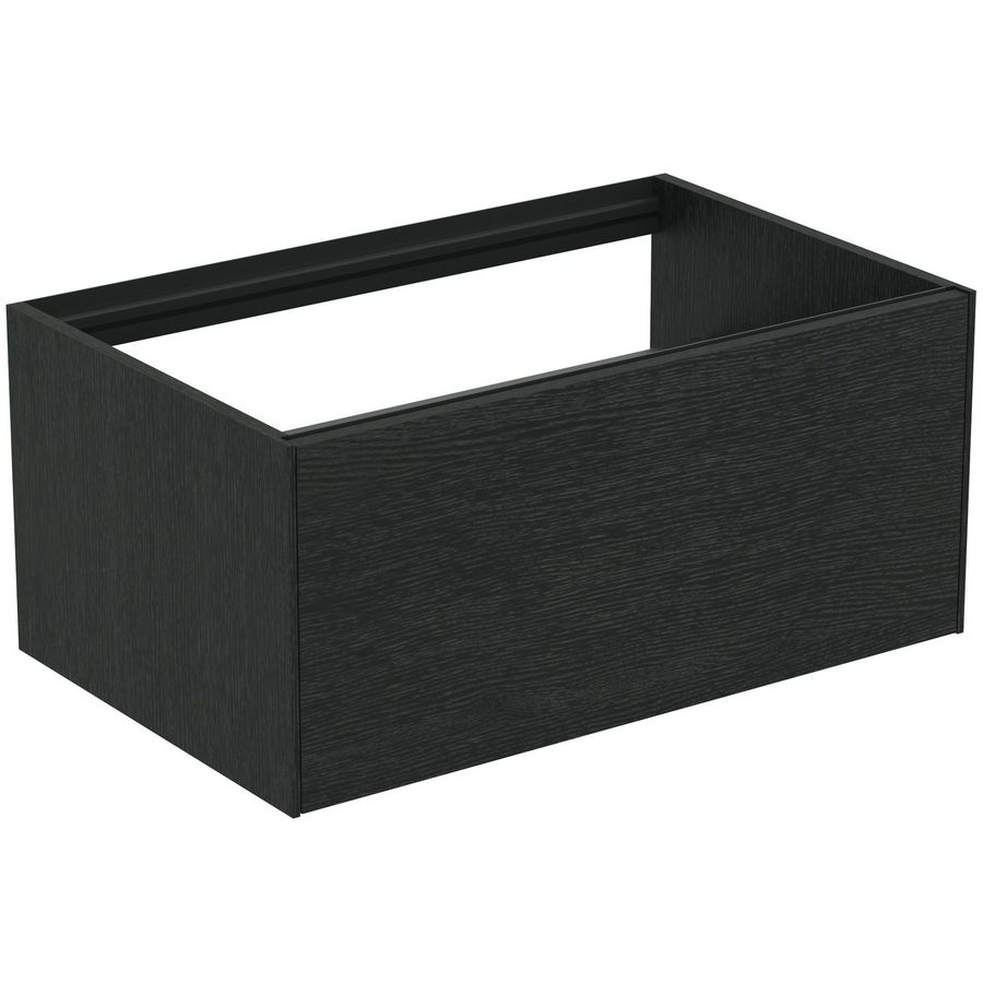 Conca wastafelmeubel 80x50x37cm 1 lade zonder afdekblad smoked oak
