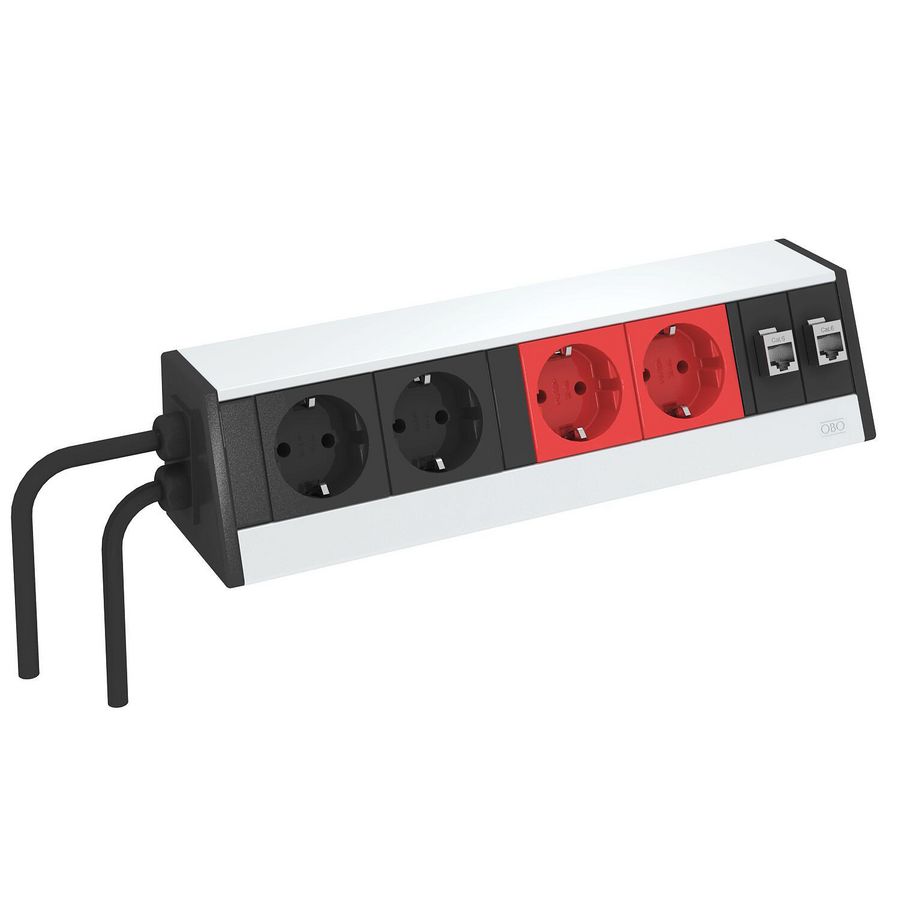 Bureaustekkerdoos alu.m