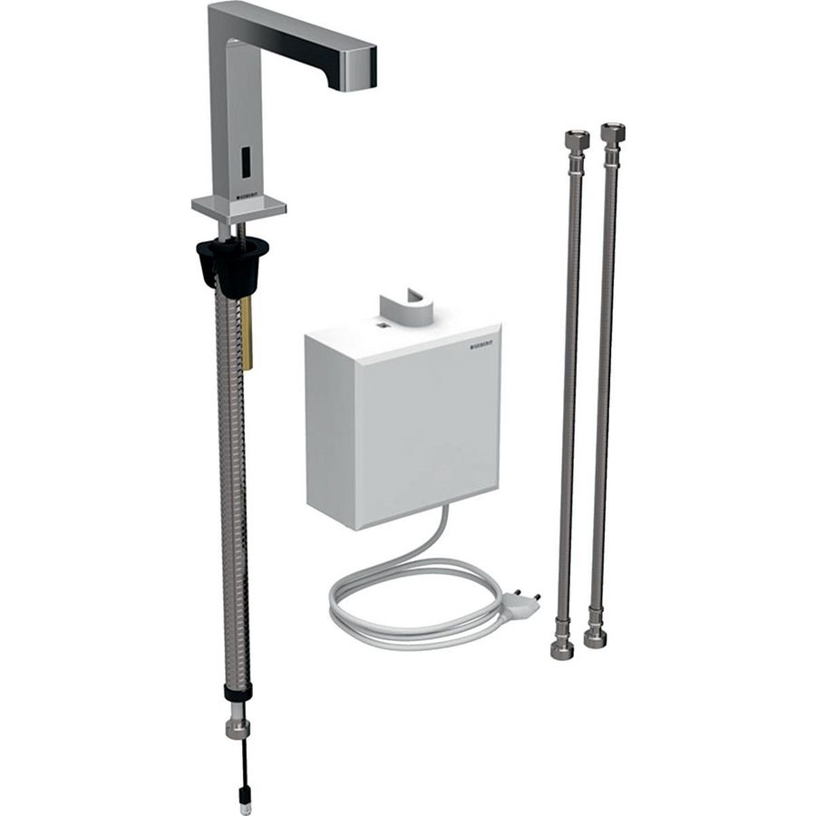 Wastafelkraan Brenta, 230V, opbouw-functiebox glanschroom, thermostaat