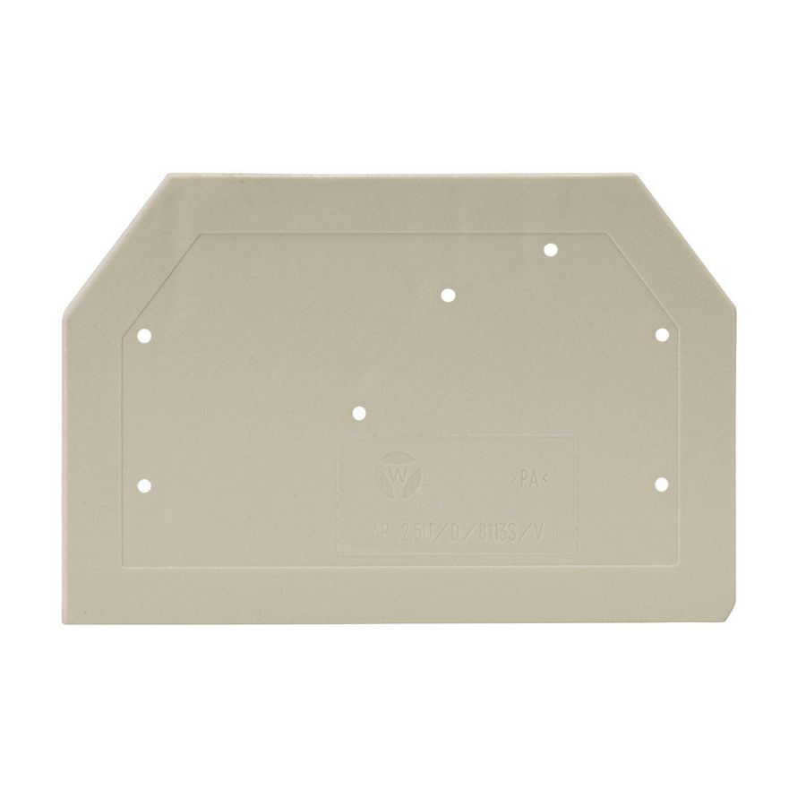 Afsluitplaat AP 2,5 u/d/8113 s/v/v0 VVE=10