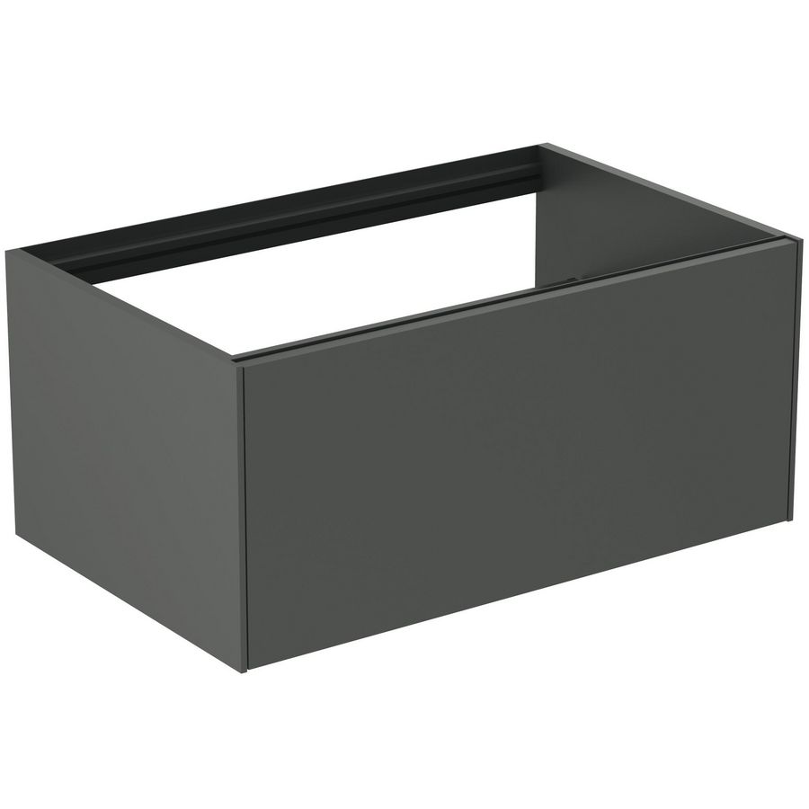 Conca wastafelmeubel 80x50x37cm 1 lade zonder afdekblad mat antraciet