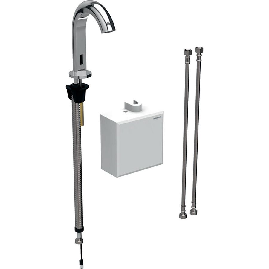 Piave, batterij, opbouw-functiebox gl-chroom, thermostaat