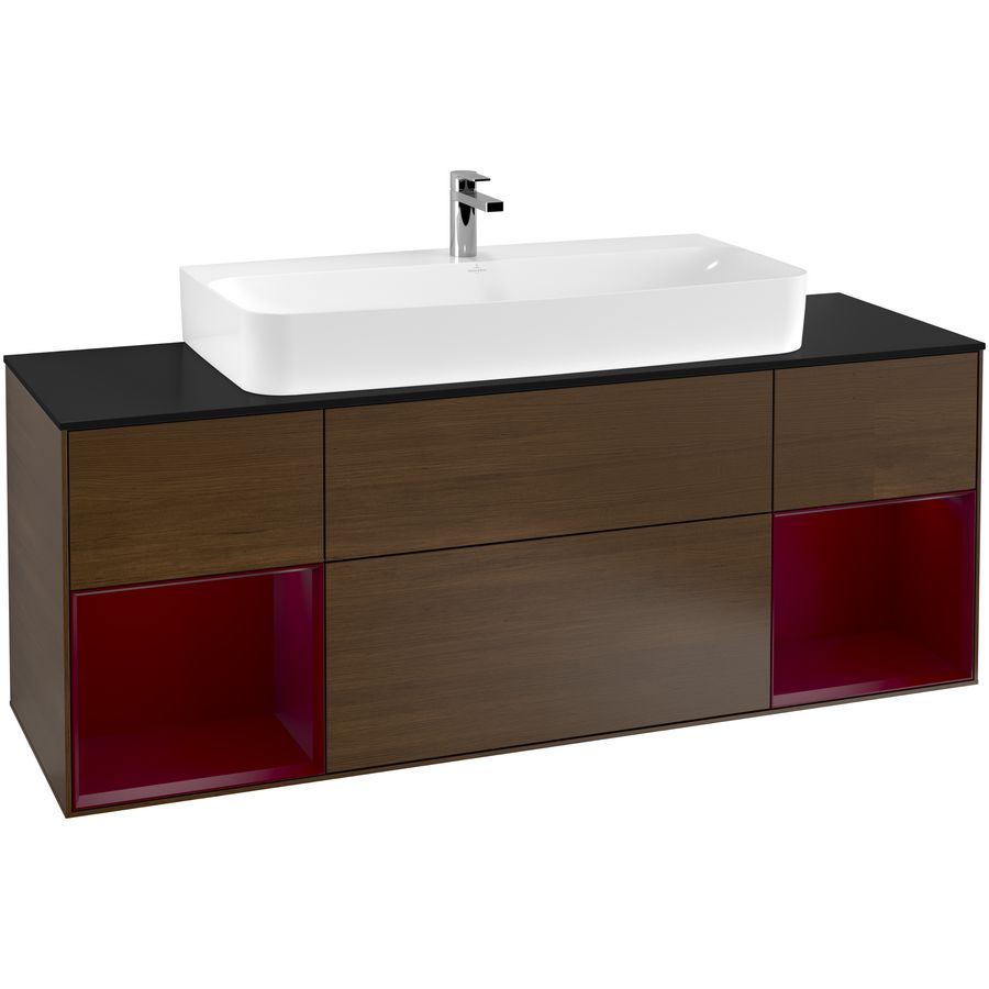 Wastafelonderkast Finion 1600x603x501mm W.Veneer G212HBGN