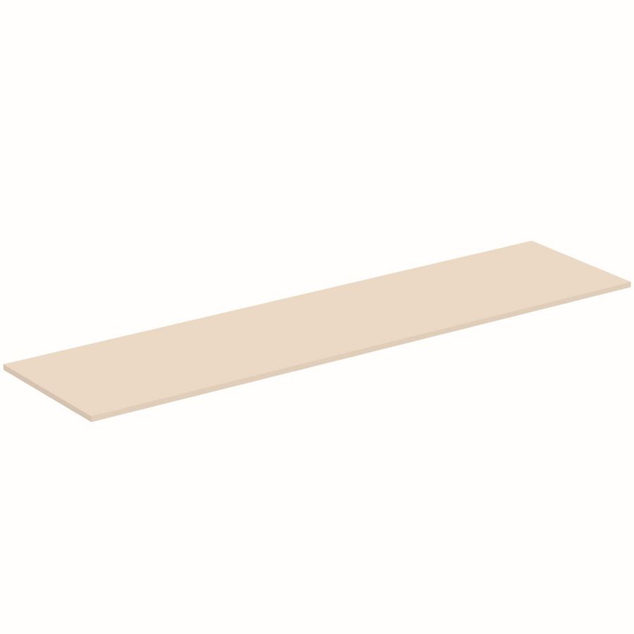 Afdekblad hout I.LIFE-B zonder uitsnijding 2004x505x18mm mat zandbeige