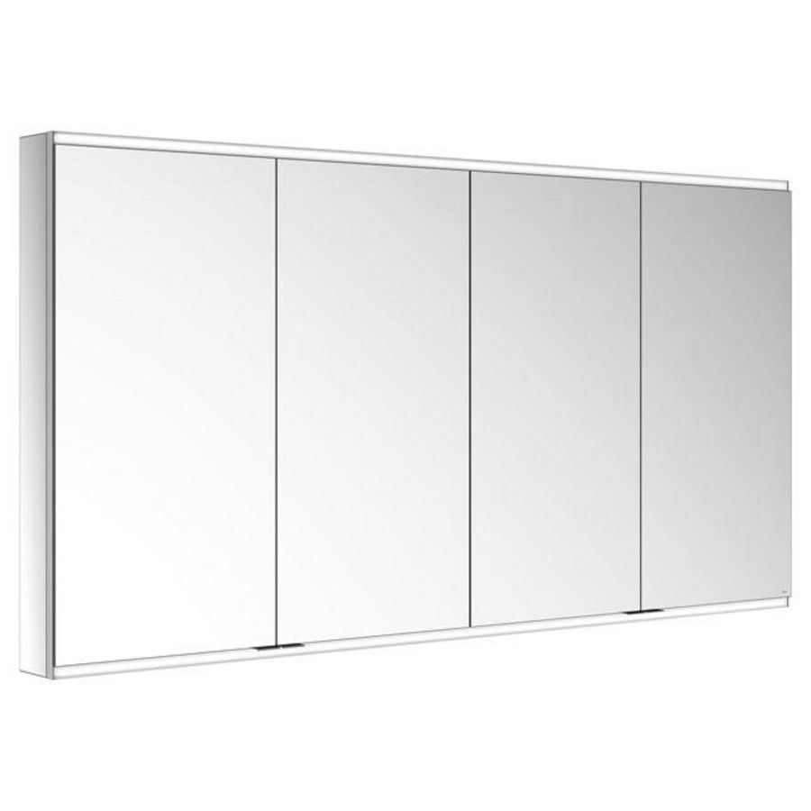 Spiegelkast/verlicht Voorbouw/2wcd/2usb/1800x900x120mm zilv
