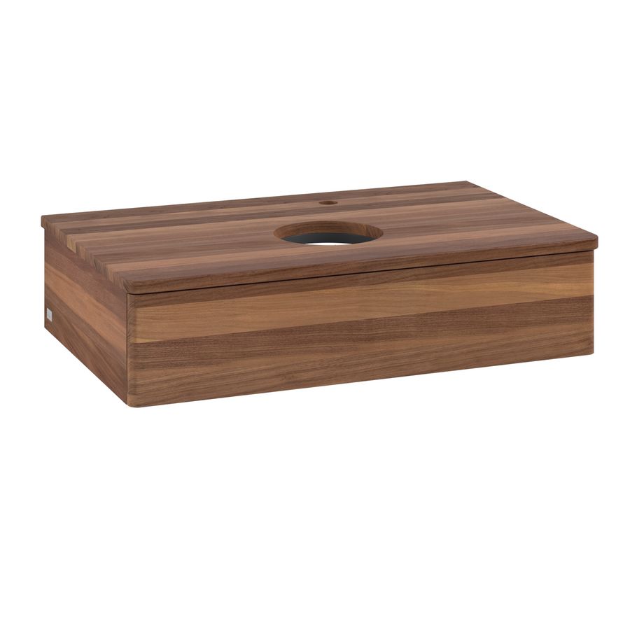 Wastafelonderkast Antao 800x190x500mm Warm Walnut K08052HM