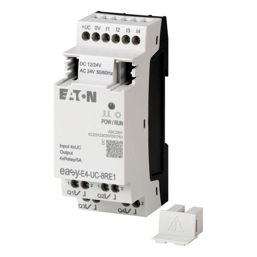 Easy E4, I/O-uitbreiding, 12/24V DC, 24V AC, 4DI, 4DQ relais