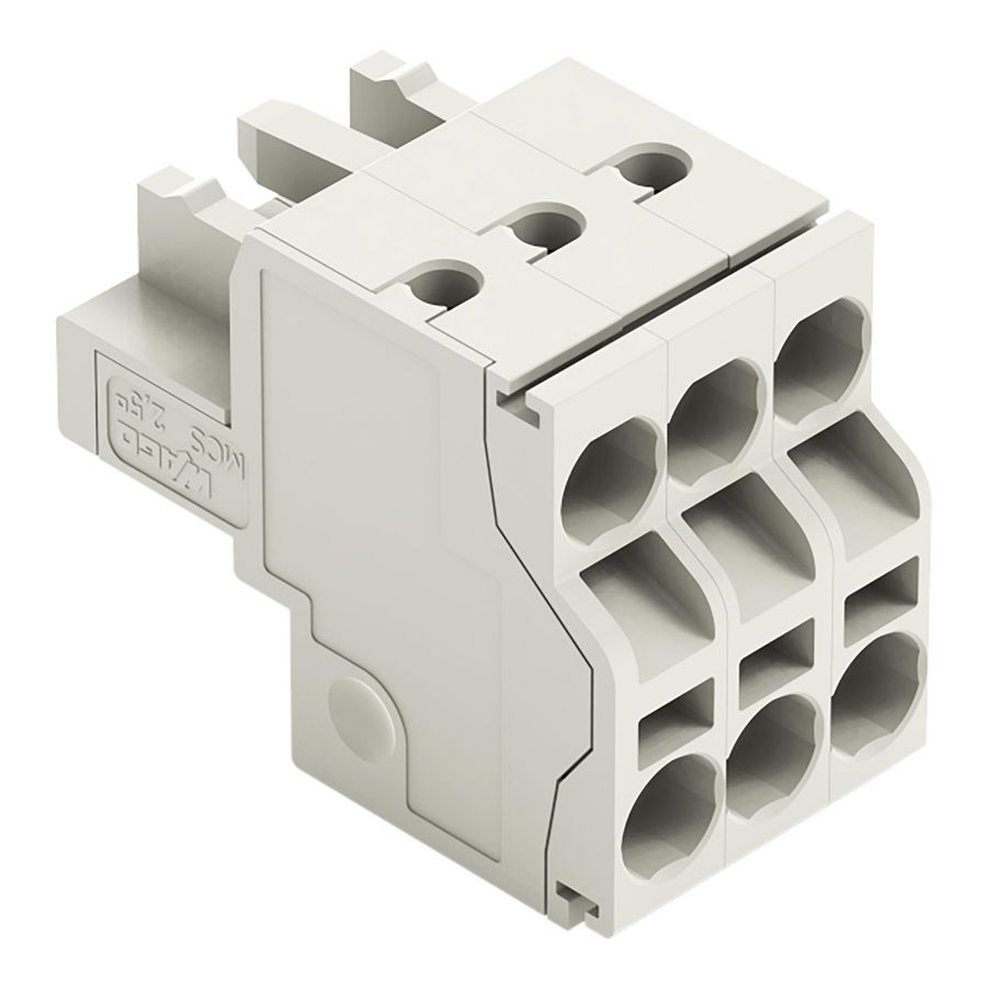 2-draads FE steker 2,5mm² li.grijs 721-2103/026-000 VVE=100