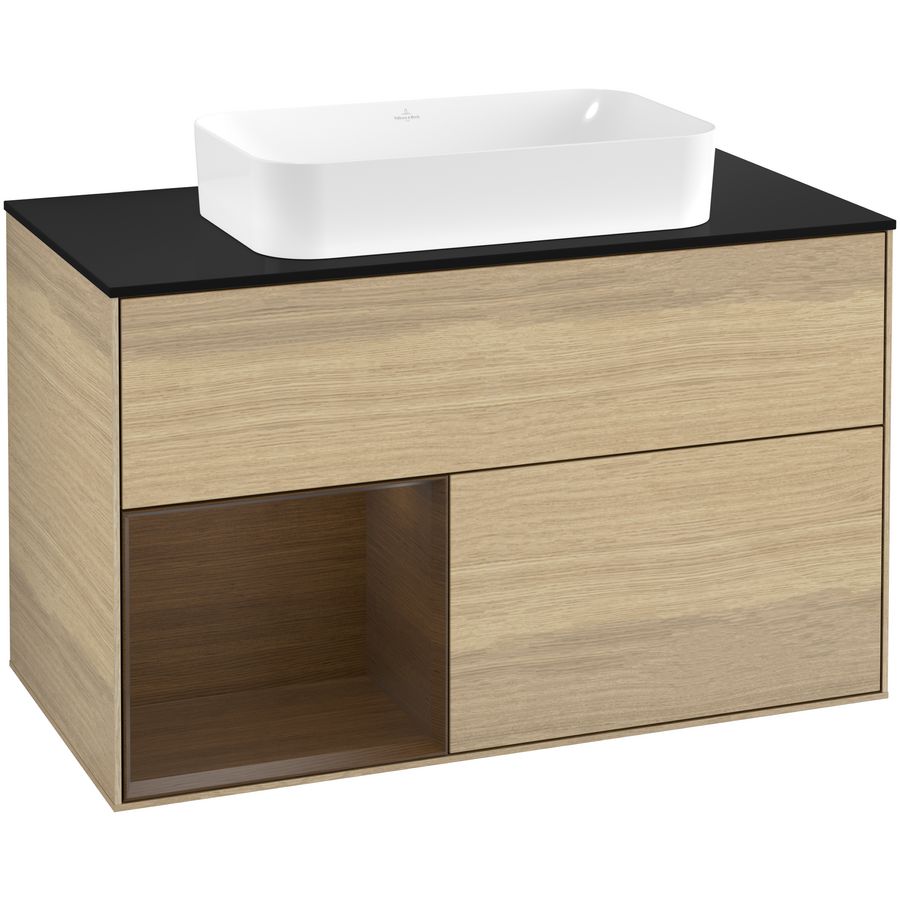 Wastafelonderkast Finion 1000x603x501mm Oak Veneer F652GNPC