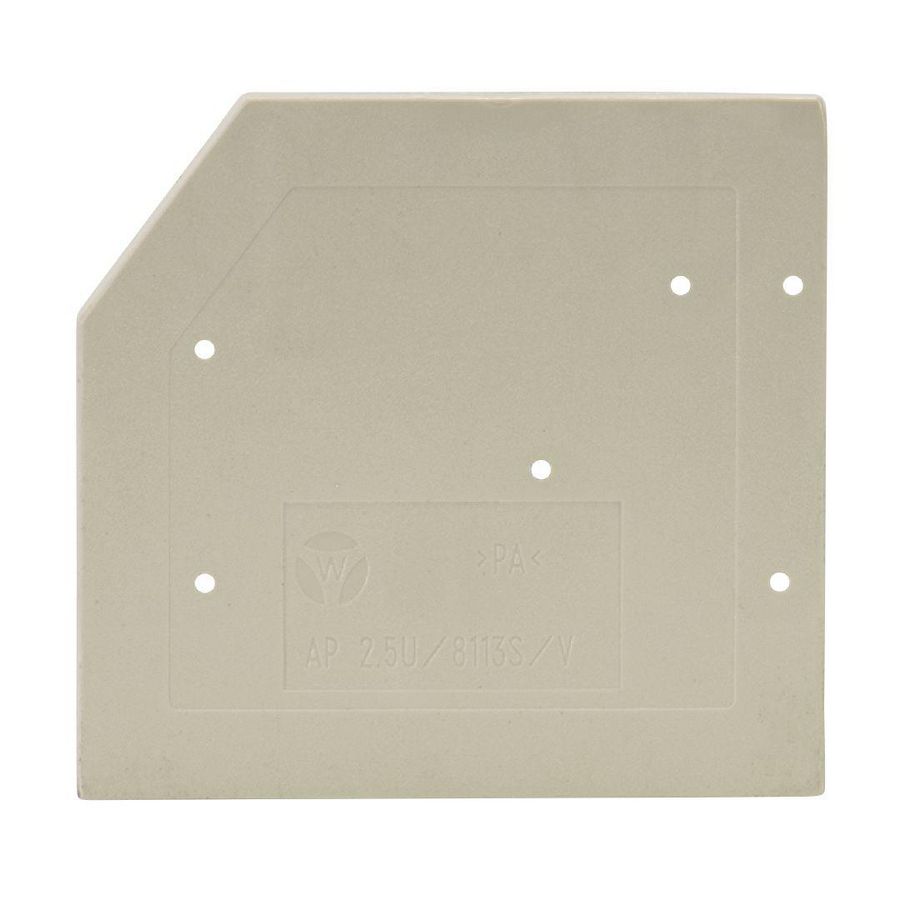 Afsluitplaat r AP 2,5 u/8113 s/v/v0 VVE=10