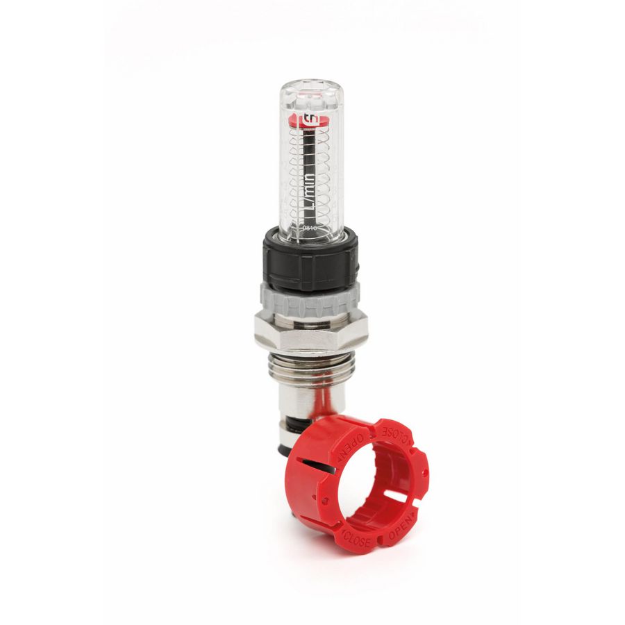 TopMeter Plus 1/2" 0 - 5 l/m messing vernikkeld