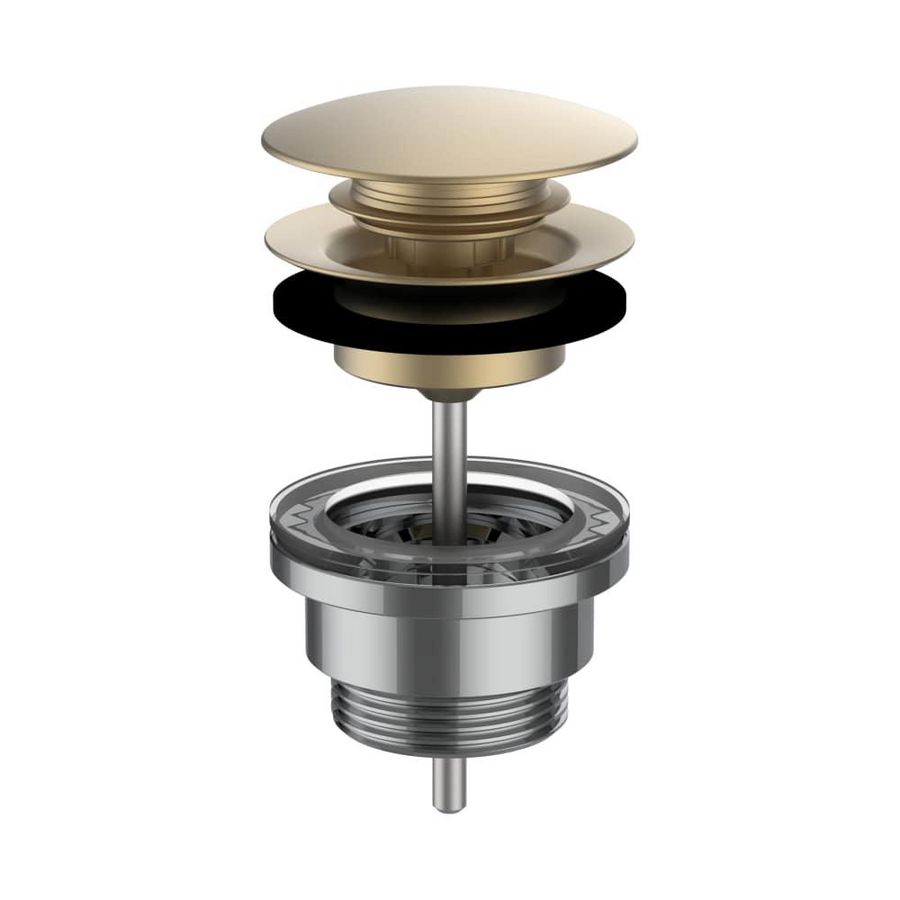 Waste zonder aansluiting voor op de kraan pale gold mat