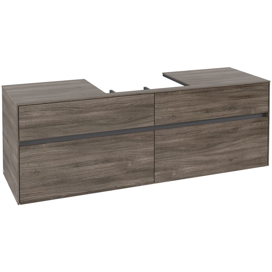 Wastafelonderkast Collaro 1600x548x500mm Stone Oak C02500RK