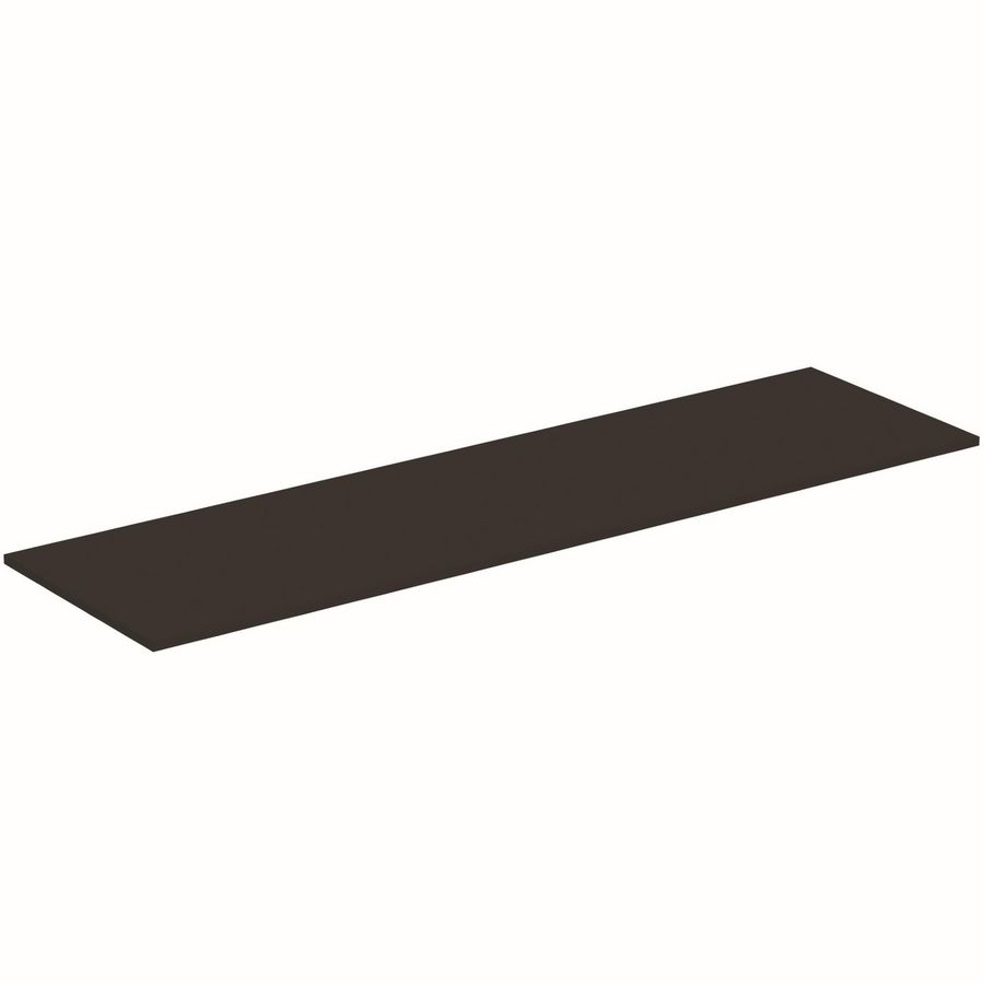 Afdekblad hout I.LIFE-B zonder uitsnijding 1804x505x18mm mat carbon grijs