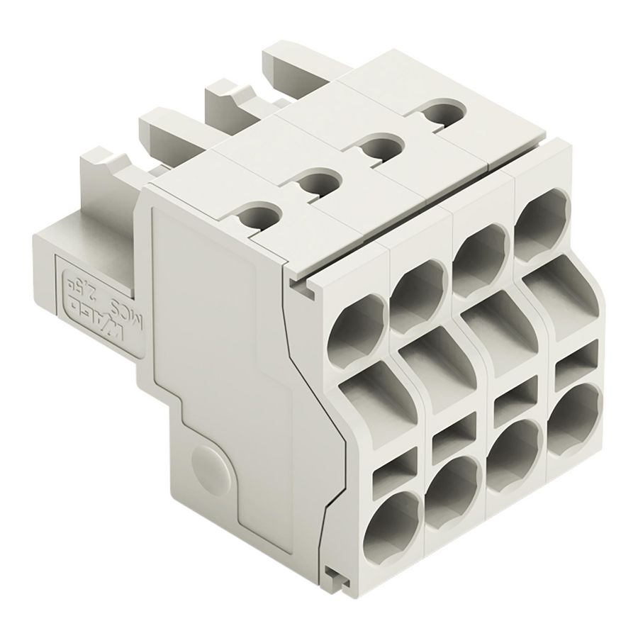 2-draads FE steker 2,5mm² li.grijs 721-2104/026-000 VVE=100