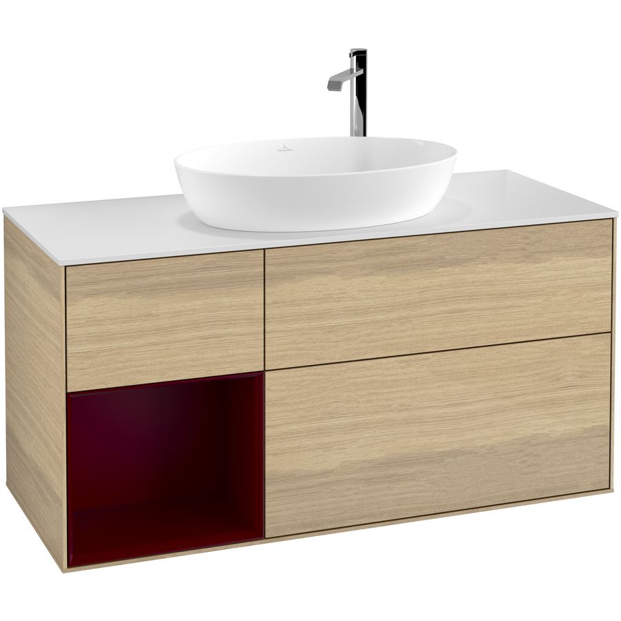 Wastafelonderkast Finion 1200x603x501mm Oak Veneer G941HBPC