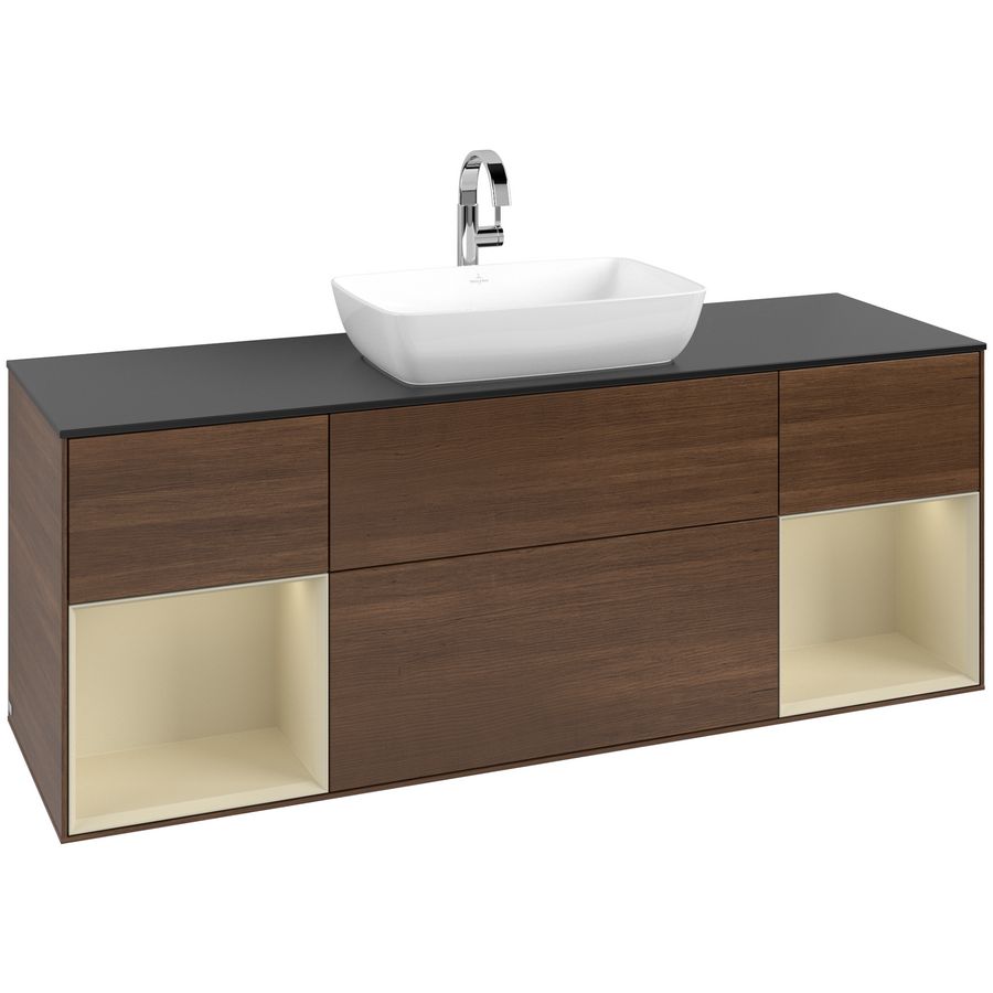 Wastafelonderkast Finion 1600x603x501mm W.Veneer G862HJGN