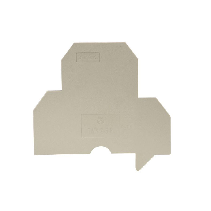 Scheidingsplaat TWN 2,5e v0 kiezelgrijs VVE=100