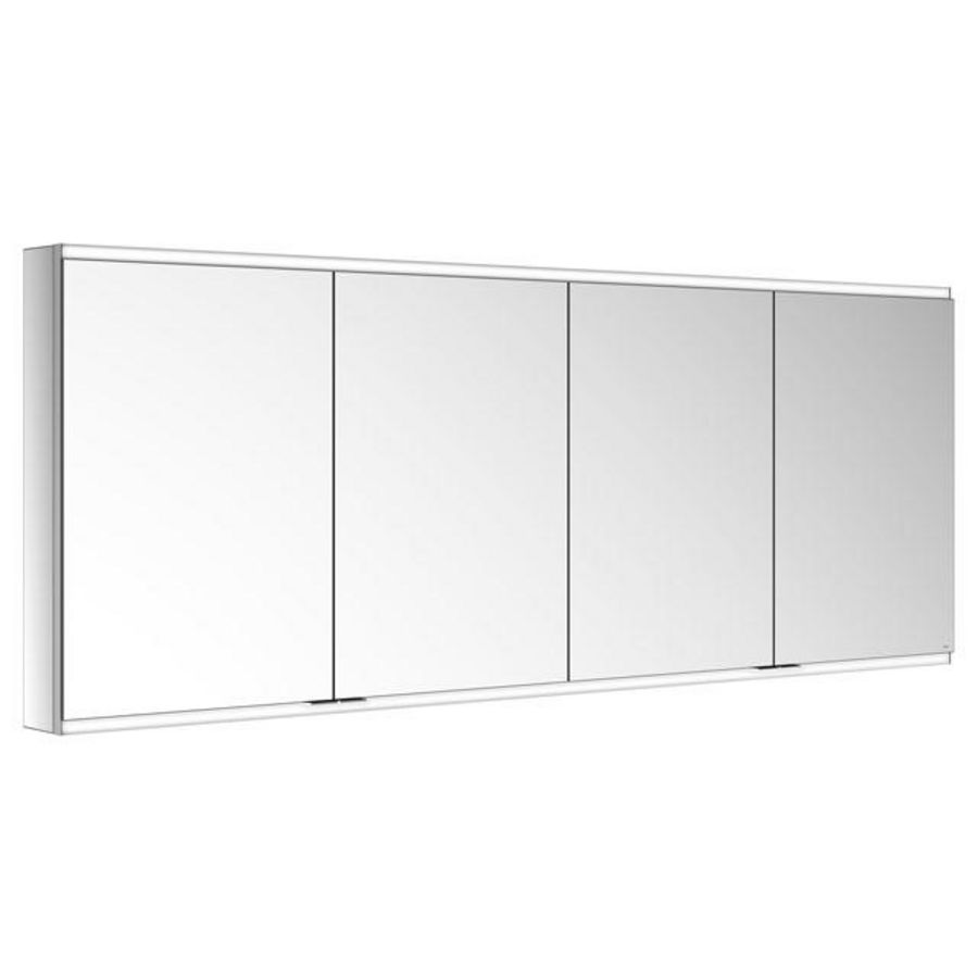 Spiegelkast/verlicht Voorbouw/2wcd/2usb/1900x700x120mm zilv
