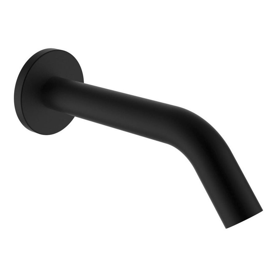 Uitloop voorsprong 175mm titanium mat zwart