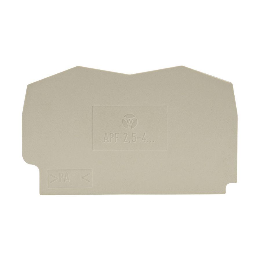 Afsluitplaat WKF2,5-1,5mm² grijs 2,5mm² VVE=10