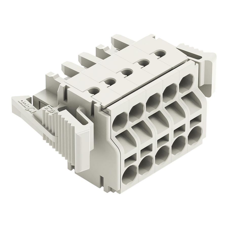 2-draads FE steker 2,5mm² li.grijs 721-2105/037-000 VVE=50